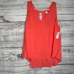 Old Navy Bright Coral Tank Top NWT XXL